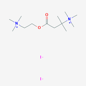 molecular formula C13H30I2N2O2 B021689 (2-Carboxy-1,1-dimethylethyl)trimethylammonium iodide ester with choline iodide CAS No. 108903-57-7