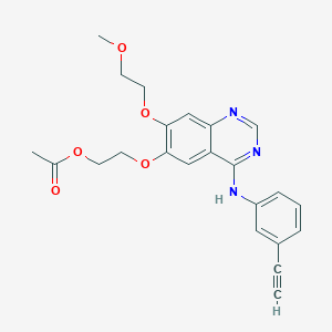 molecular formula C23H23N3O5 B021690 Desmethyl Erlotinib Acetate CAS No. 183320-15-2