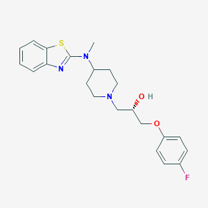 molecular formula C22H26FN3O2S B217012 Sabeluzole, (S)- CAS No. 104712-64-3