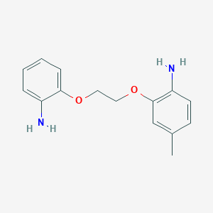 molecular formula C15H18N2O2 B021702 2-[2-(2-Aminophenoxy)ethoxy]-4-methyl-benzenamine CAS No. 96331-95-2