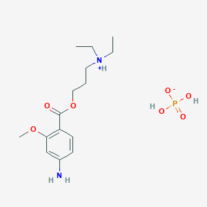 B217078 Benzoic acid, 4-amino-2-methoxy-, 3-diethylaminopropyl ester, phosphate CAS No. 102612-57-7