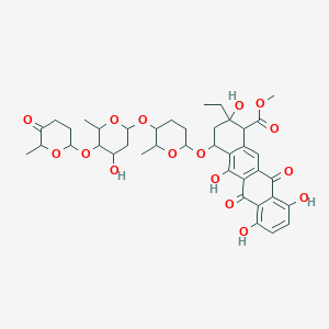 molecular formula C25H37Li3N7O17P3S1 B217103 Cinerubin X CAS No. 104700-84-7
