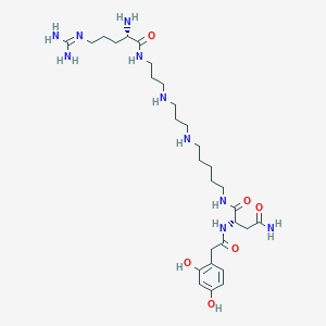 molecular formula C29H52N10O6 B021714 Argiotoxin 636 CAS No. 108687-79-2