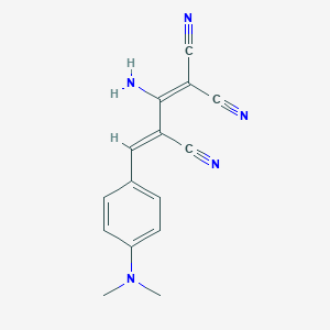 2-Amino-4-(p-(dimethylamino)phenyl)-1,3-butadiene-1,1,3-tricarbonitrile