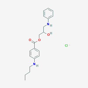Benzoic acid, p-(butylamino)-, 2-hydroxy-3-(phenylamino)propyl ester, hydrochloride