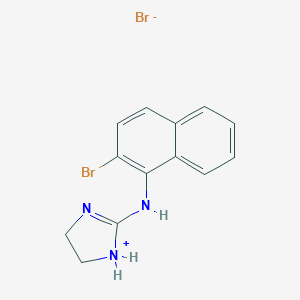 molecular formula C13H13Br2N3 B217227 2-(2-Bromo-1-naphthylamino)-2-imidazoline hydrobromide CAS No. 102280-41-1