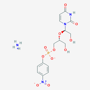 molecular formula C15H21N4O11P B021727 2',3'-Secouridine 4-nitrophenyl 3'-phosphate CAS No. 110238-07-8