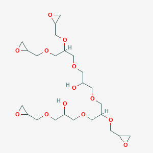 molecular formula C24H42O13 B021742 1,19-Bis(oxiranyl)-8,16-bis(oxiranylmethoxy)-2,6,10,14,18-pentaoxanonadecane-4,12-diol CAS No. 101377-34-8