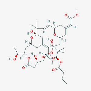 molecular formula C41H62O15 B217551 Bryostatin 13 CAS No. 107021-11-4