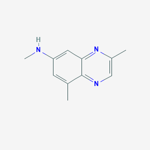 molecular formula C11H13N3 B021756 N,3,8-Trimethylquinoxalin-6-amine CAS No. 103139-97-5