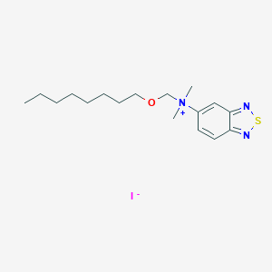 (2,1,3-Benzothia(S IV)diazol-5-yl)dimethyloctoxymethylammonium iodide