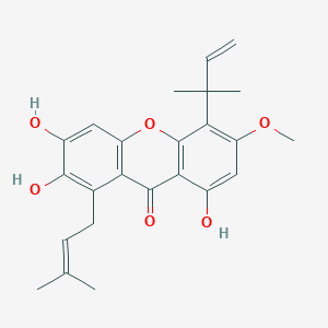 molecular formula C24H26O6 B021760 cudraxanthone D CAS No. 96552-41-9
