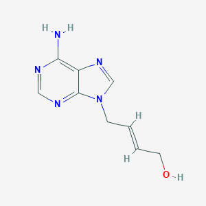 molecular formula C17H16O3 B217818 9-(trans-4-Hydroxy-2-buten-1-yl)adenine CAS No. 104715-57-3