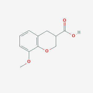 molecular formula C11H12O4 B021784 8-Methoxy-chroman-3-carboxylic acid CAS No. 108088-19-3