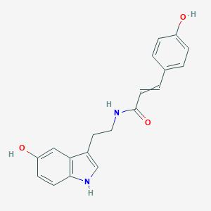 molecular formula C19H18N2O3 B021789 N-(p-Coumaroyl)serotonin CAS No. 68573-24-0