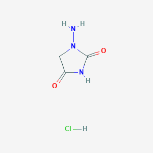 molecular formula C3H6ClN3O2 B021792 1-Aminohydantoin hydrochloride CAS No. 2827-56-7