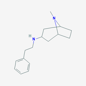 molecular formula C16H24N2 B021794 (8-Methyl-8-aza-bicyclo[3.2.1]oct-3-yl)-phenethyl-amine CAS No. 101438-17-9