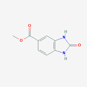 molecular formula C9H8N2O3 B021803 Methyl 2-oxo-2,3-dihydro-1H-benzo[d]imidazole-5-carboxylate CAS No. 106429-57-6