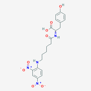 molecular formula C15H24N2O3 B218034 2,4-Dinitrophenylaminocaproyltyrosine CAS No. 104077-24-9