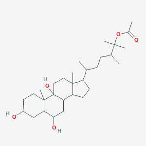 molecular formula C16H22O4 B218062 Sartortuosterol A CAS No. 110325-83-2