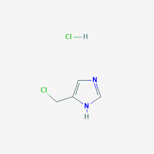 molecular formula C4H6Cl2N2 B021807 4-(Chloromethyl)-1H-Imidazole Hydrochloride CAS No. 38585-61-4