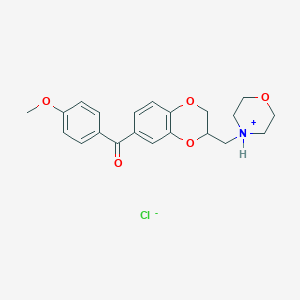 1,4-Benzodioxan, 7-(p-methoxybenzoyl)-2-(morpholinomethyl)-, hydrochloride