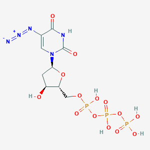 [[(2R,3S,5S)-5-(5-azido-2,4-dioxopyrimidin-1-yl)-3-hydroxyoxolan-2-yl]methoxy-hydroxyphosphoryl] phosphono hydrogen phosphate