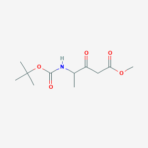 molecular formula C11H19NO5 B021819 4-(N-Boc-amino)-3-oxo-pentanoic Acid Methyl Ester CAS No. 101669-78-7