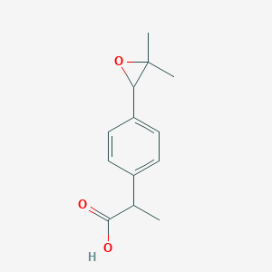 molecular formula C13H16O3 B021823 2-[p-(2-Methyl-1,2-epoxypropyl)phenyl]propionic Acid CAS No. 75626-00-5