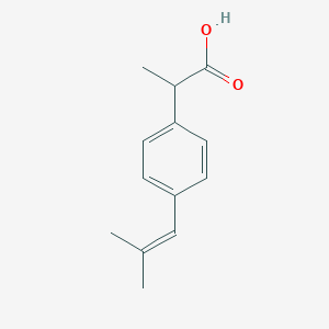molecular formula C13H16O2 B021824 2-(4-Dimethylvinylphenyl)propionic acid CAS No. 75625-99-9
