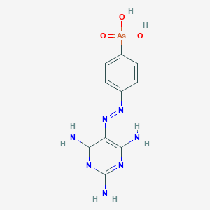 molecular formula C10H12AsN7O3 B021856 p-((2,4,6-Triamino-5-pyrimidinyl)azo)benzenearsonic acid CAS No. 100311-01-1