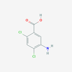 molecular formula C7H5Cl2NO2 B021857 5-氨基-2,4-二氯苯甲酸 CAS No. 19861-63-3