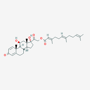 molecular formula C36H50O6 B218589 Prednisolone farnesylate CAS No. 118244-44-3