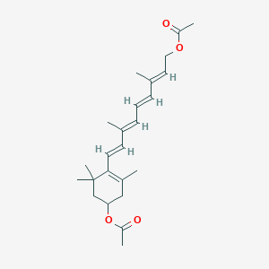 molecular formula C24H34O4 B021859 rac all-trans 3-(Acetyloxy)-retinol Acetate CAS No. 76686-33-4