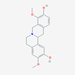 molecular formula C19H21NO4 B021863 3,9-二甲氧基-6,8,13,13a-四氢-5H-异喹啉并[2,1-b]异喹啉-2,10-二醇 CAS No. 16562-14-4