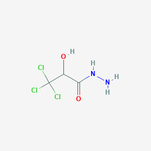 molecular formula C3H5Cl3N2O2 B021864 3,3,3-Trichloro-2-hydroxypropanehydrazide CAS No. 19836-22-7