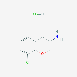 molecular formula C9H11Cl2NO B021874 8-Chloro-chroman-3-ylamine hydrochloride CAS No. 103659-78-5