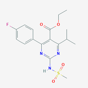 molecular formula C17H20FN3O4S B021881 Ethyl 4-(4-Fluorophenyl)-6-isopropyl-2-(N-methylsulfonamido)pyrimidine-5-carboxylate CAS No. 1035595-71-1