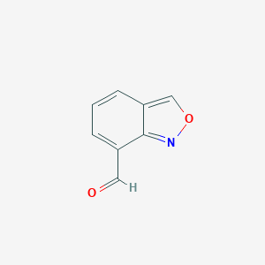 molecular formula C8H5NO2 B021884 2,1-Benzoxazole-7-carbaldehyde CAS No. 107096-60-6