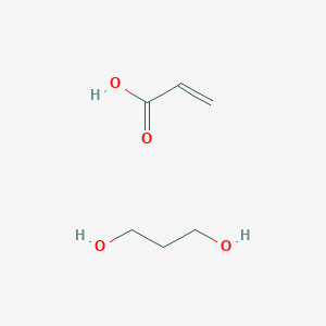 molecular formula H2C=CHCO(OC3H6)nO2CCH=CH2 B218923 Propane-1,3-diol;prop-2-enoic acid CAS No. 52496-08-9