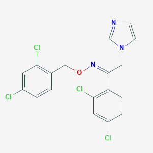 molecular formula C18H13Cl4N3O B021902 1-(2,4-dichlorophenyl)-N-[(2,4-dichlorophenyl)methoxy]-2-(1-imidazolyl)ethanimine CAS No. 64211-46-7