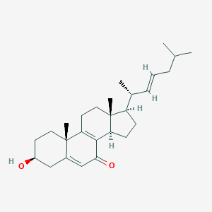molecular formula C8H17NO3 B219030 3-Hydroxycholesta-5,8,22-trien-7-one CAS No. 121714-74-7