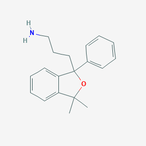 molecular formula C19H23NO B021913 3-(3,3-Dimethyl-1-phenyl-2-benzofuran-1-yl)propan-1-amine CAS No. 19860-87-8