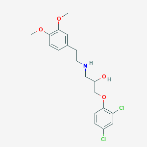 B021916 1-(2,4-Dichlorophenoxy)-3-((2-(3,4-dimethoxyphenyl)ethyl)amino)-2-propanol CAS No. 104970-08-3