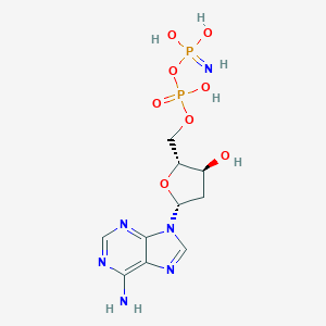 molecular formula C10H16N6O8P2 B219266 2'-Deoxy-5'-adenylyl imidodiphosphate CAS No. 119447-19-7
