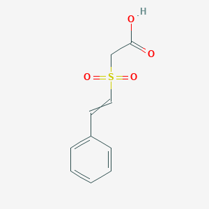 molecular formula C10H10O4S B021936 2-(苯乙烯磺酰基)乙酸 CAS No. 102154-41-6