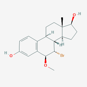 B219399 (6S,7S,8R,9S,13S,14S,17S)-7-bromo-6-methoxy-13-methyl-6,7,8,9,11,12,14,15,16,17-decahydrocyclopenta[a]phenanthrene-3,17-diol CAS No. 115375-37-6