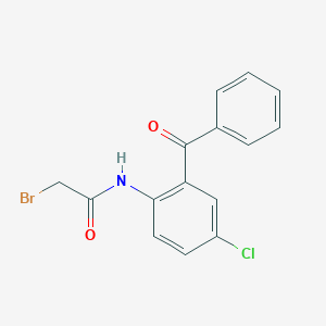 molecular formula C15H11BrClNO2 B021946 N-(2-Benzoyl-4-chlorophenyl)-2-bromoacetamide CAS No. 32580-26-0