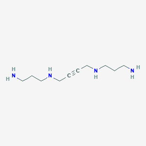 molecular formula C10H22N4 B021947 2-Butyne-1,4-diamine, N,N'-bis(3-aminopropyl)- CAS No. 110319-67-0