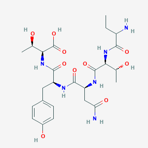 Aminobutyryl-threonyl-asparaginyl-tyrosyl-threonine